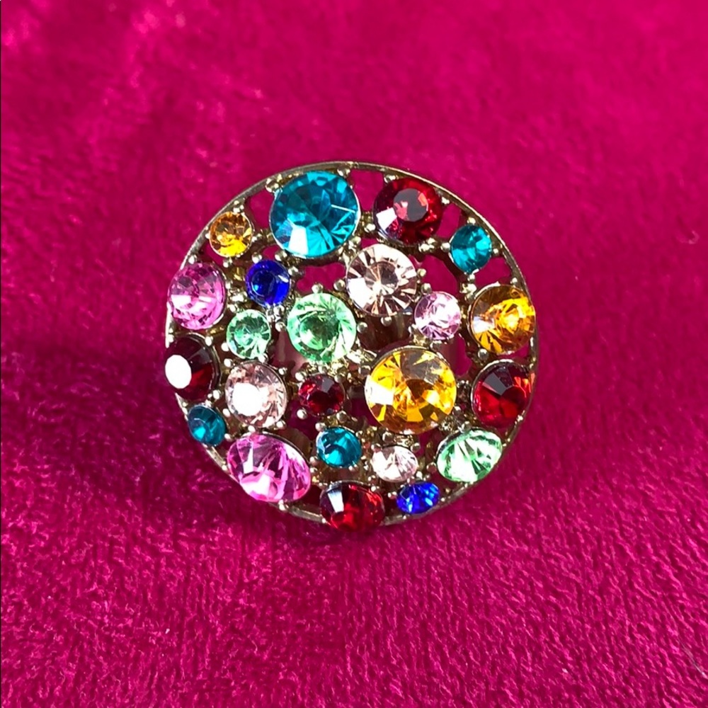 Faux stone cocktail ring